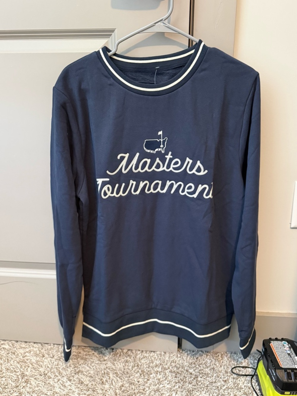 Masters Tournament Script Sweatshirt / Navy